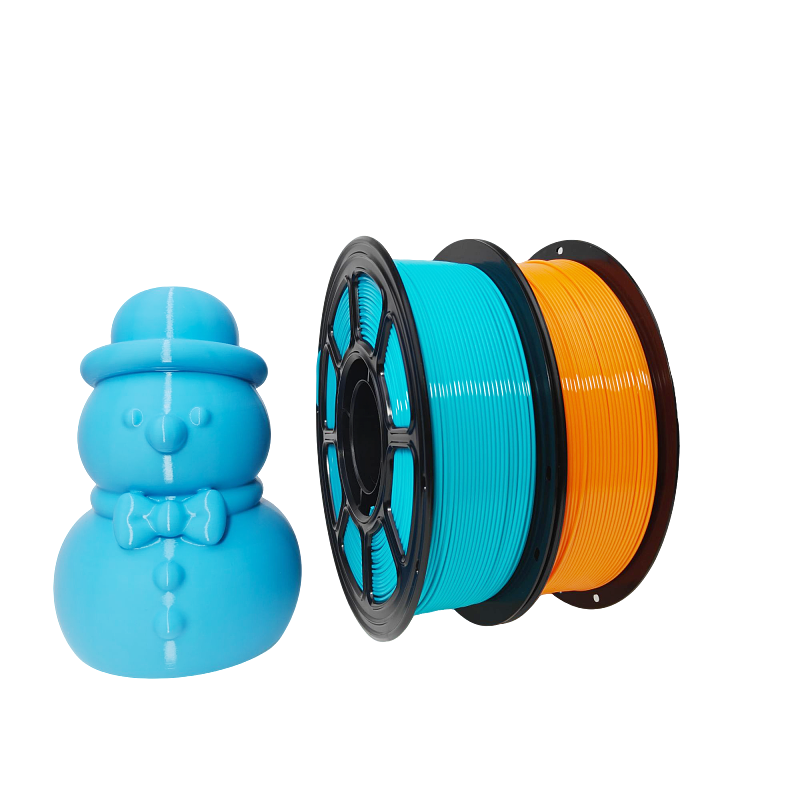 PETG filament colors and printed samples