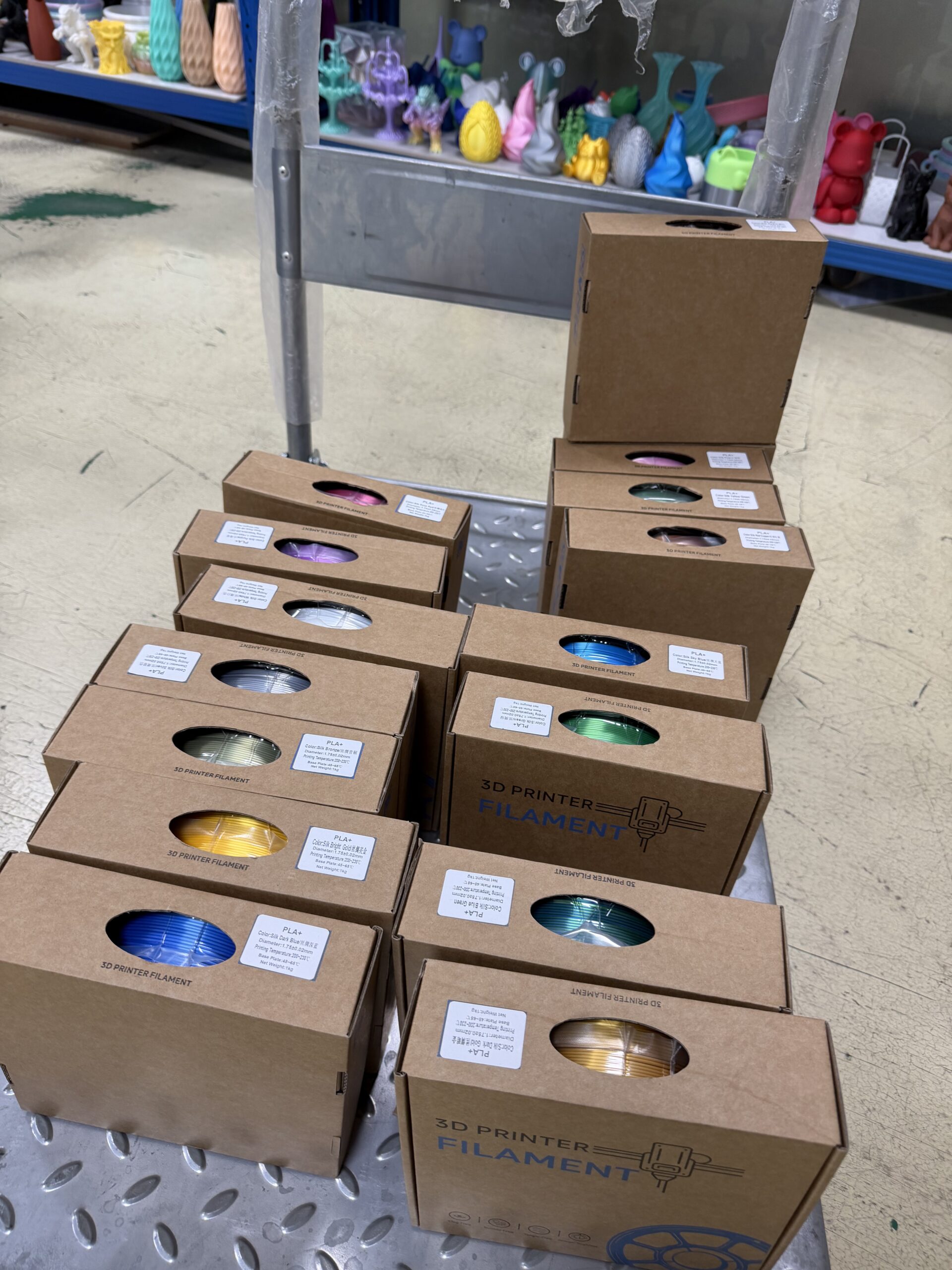 Filament packaging and label details for repeat-order review