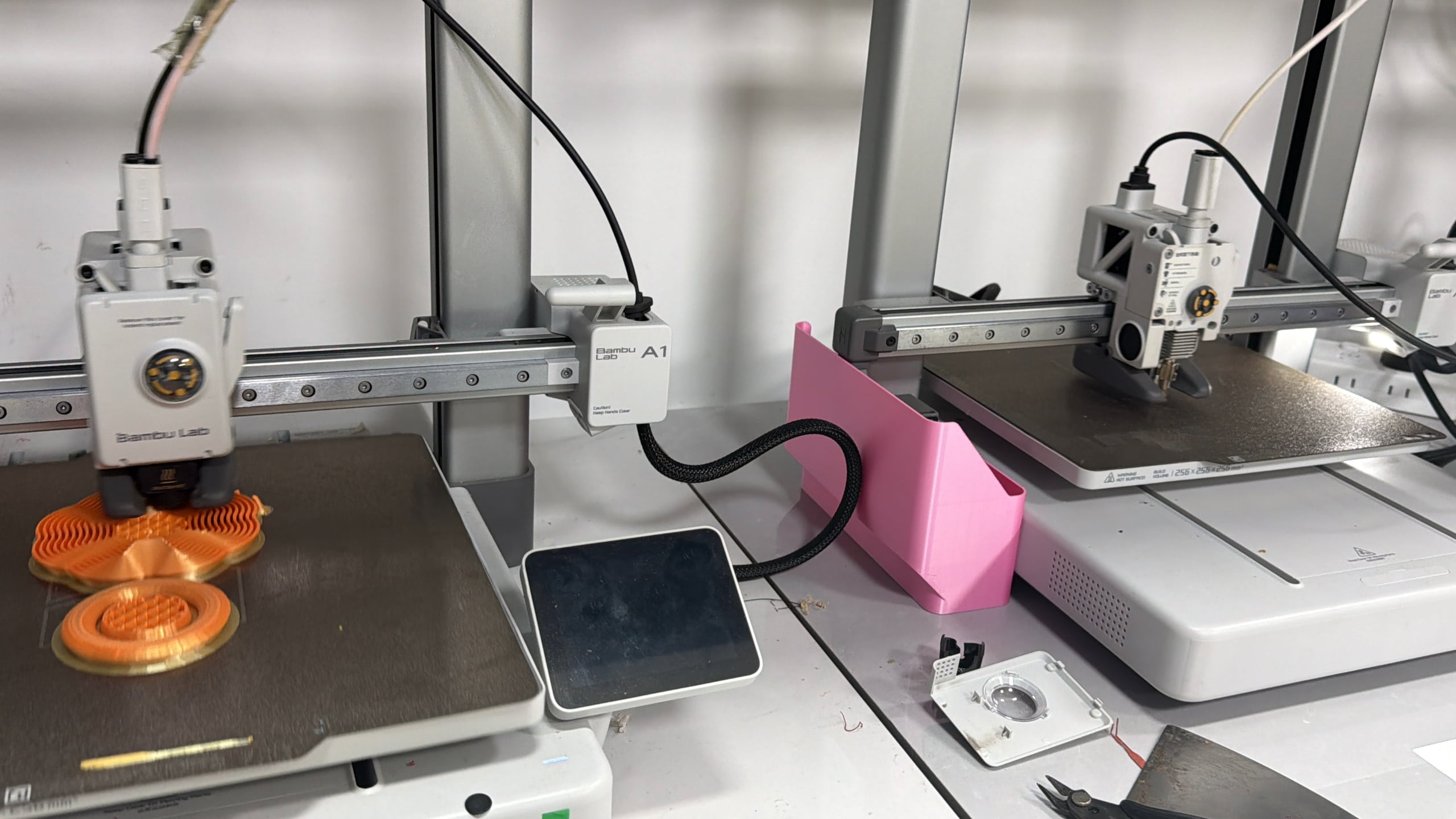 Printer and test conditions recorded for a filament comparison