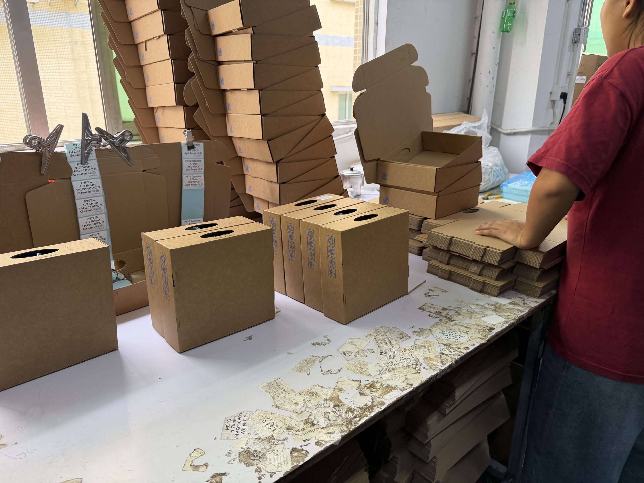 Filament products arranged for product-mix and carton planning.