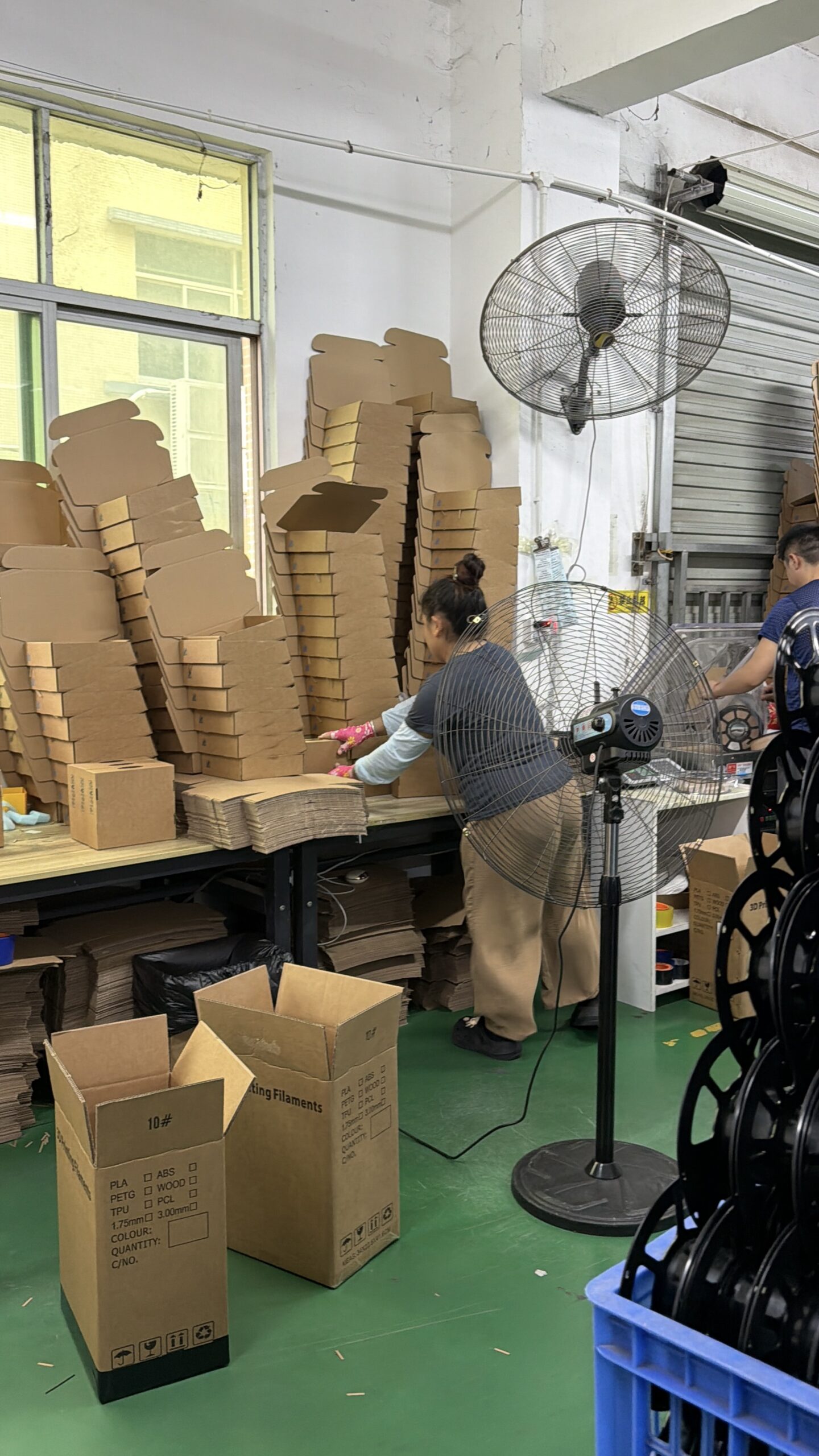 Etikettenfelder für Verpackungs- und Sprachprüfung
