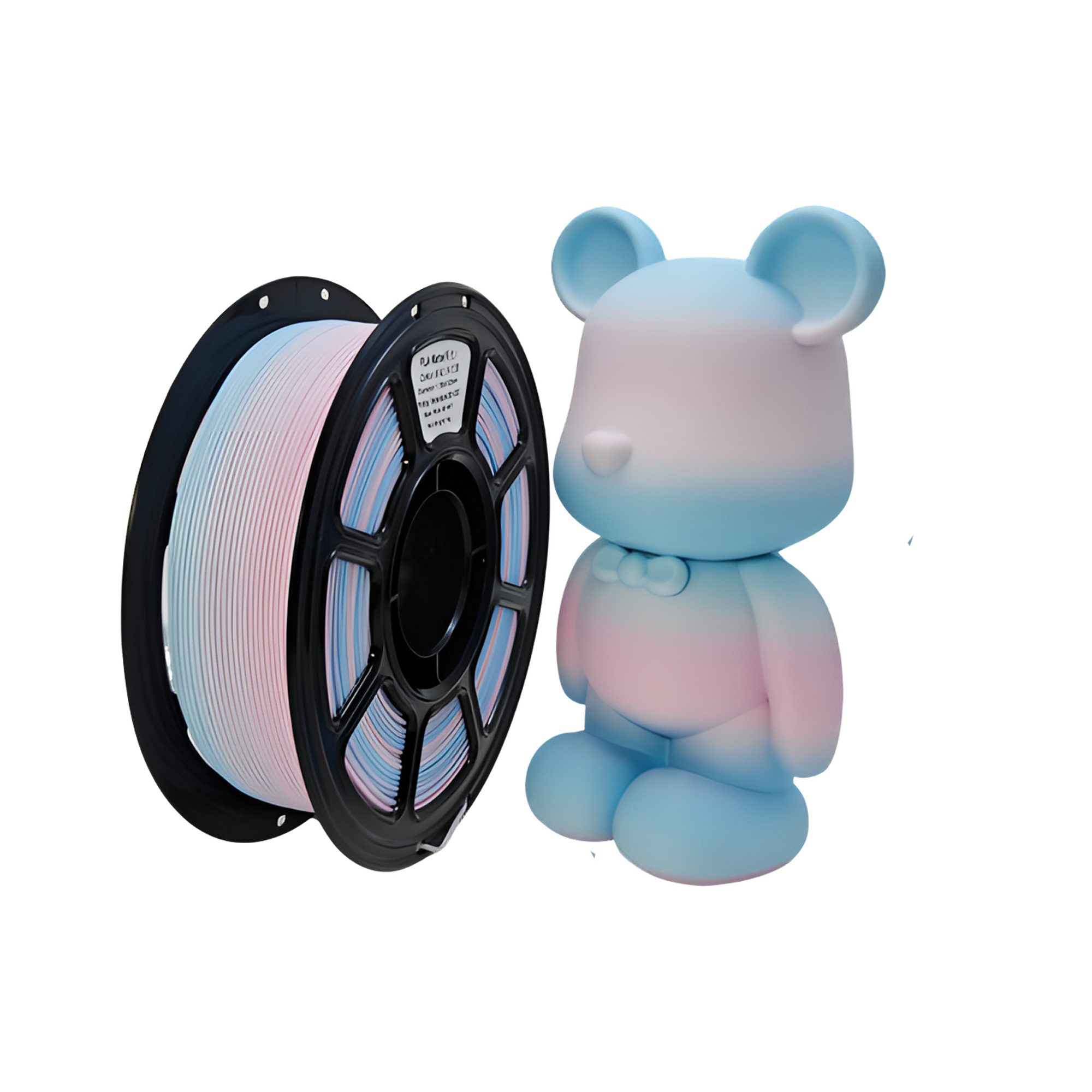 PLA plus filament products prepared for comparison