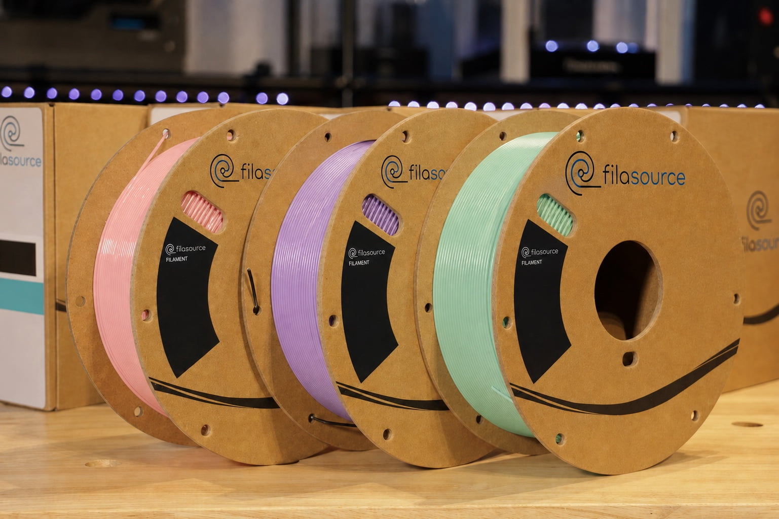 Filament products selected for a mixed-SKU trial.